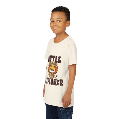 Little Explorer Kids T-Shirt – Cute Lion Safari Adventure Tee for Toddlers & Children