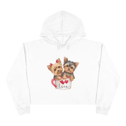 Cute Dog Crop Hoodie Sweatshirt