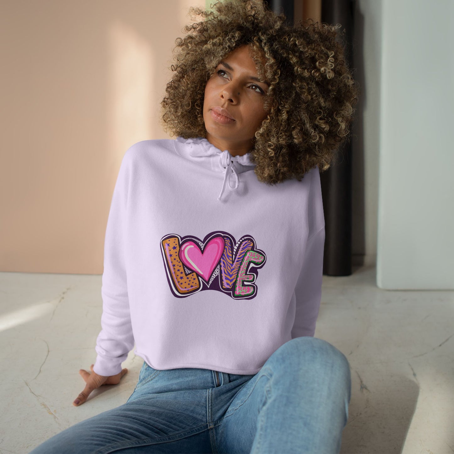 Crop Hoodie Love - Show your Love with Hoodies