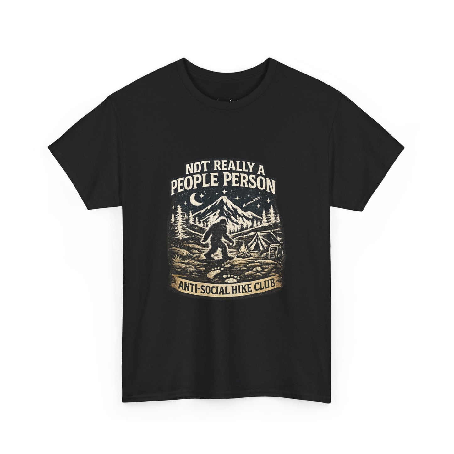 Men’s Funny Hiking T Shirt – Not Really a People Person Anti Social Hike Club Tee