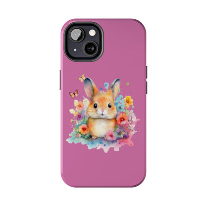 Like Pink Tough Phone Cases Rabbit Design