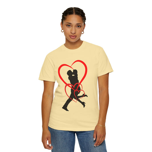 Dance Couple Heart Print UNISEX T-shirt - Gift for Her