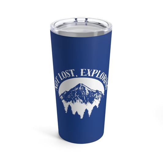 Navy Camping Tumbler 20oz