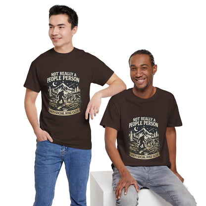 Men’s Funny Hiking T Shirt – Not Really a People Person Anti Social Hike Club Tee