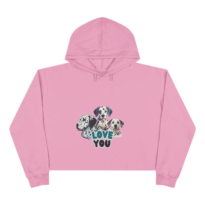 Dog Lover Crop Hoodie - Valentines Day Gift for her