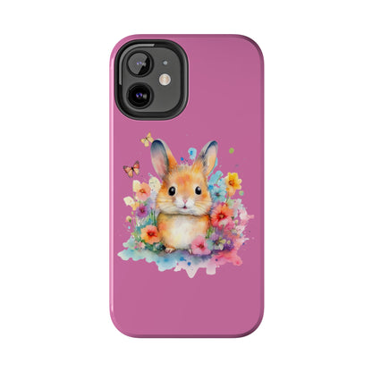 Like Pink Tough Phone Cases Rabbit Design