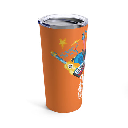 Orange Tumbler for Music Lovers 20oz