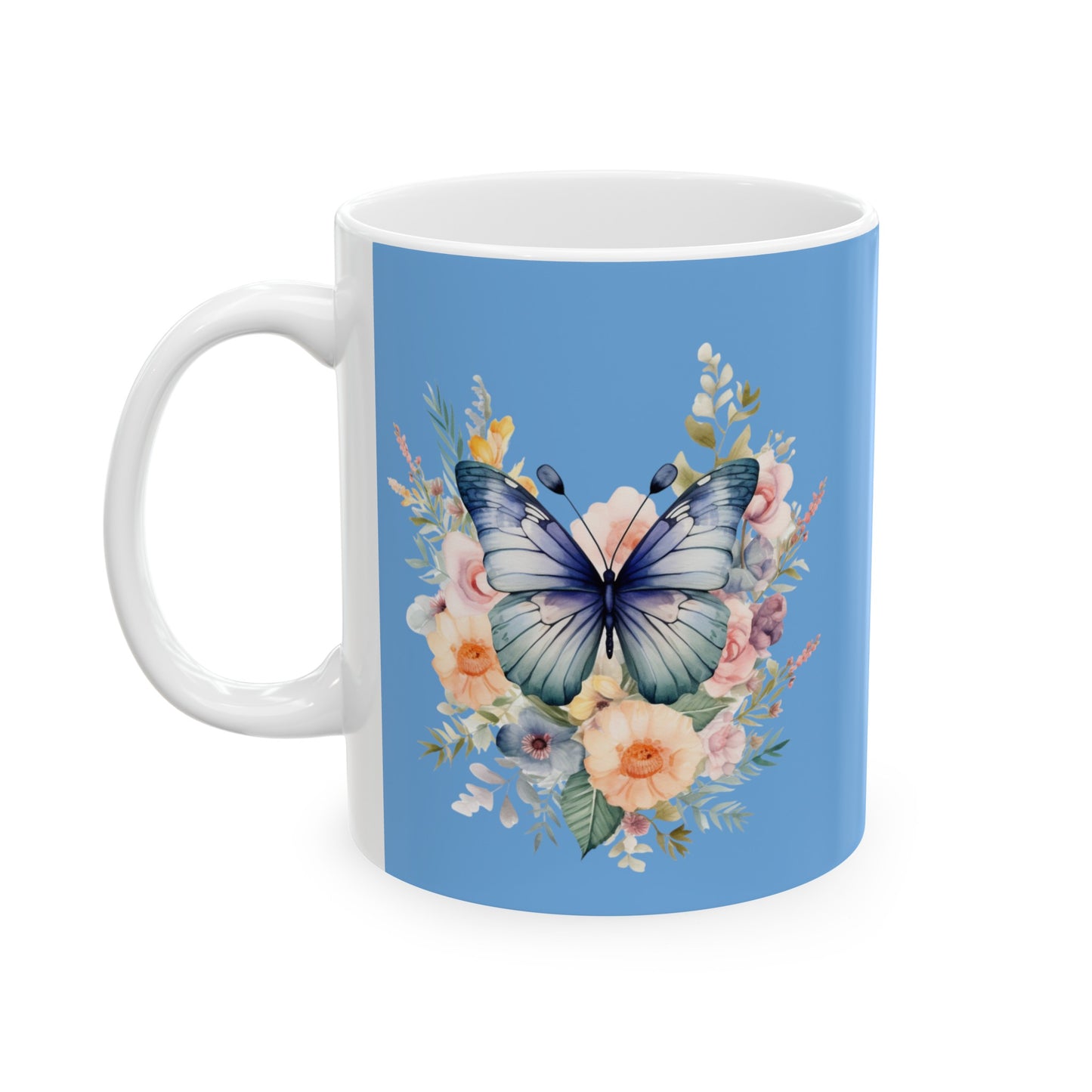 Ceramic Mug Butterfly, (11oz, 15oz)