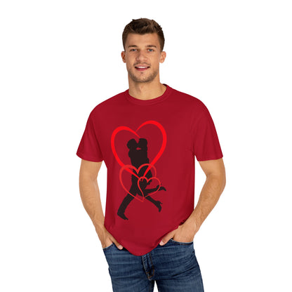 Dance Couple Heart Print UNISEX T-shirt - Gift for Her