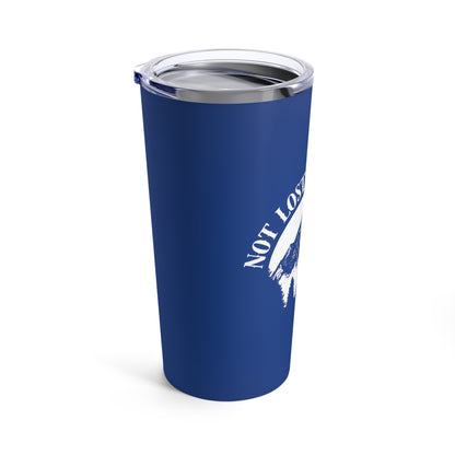 Navy Camping Tumbler 20oz