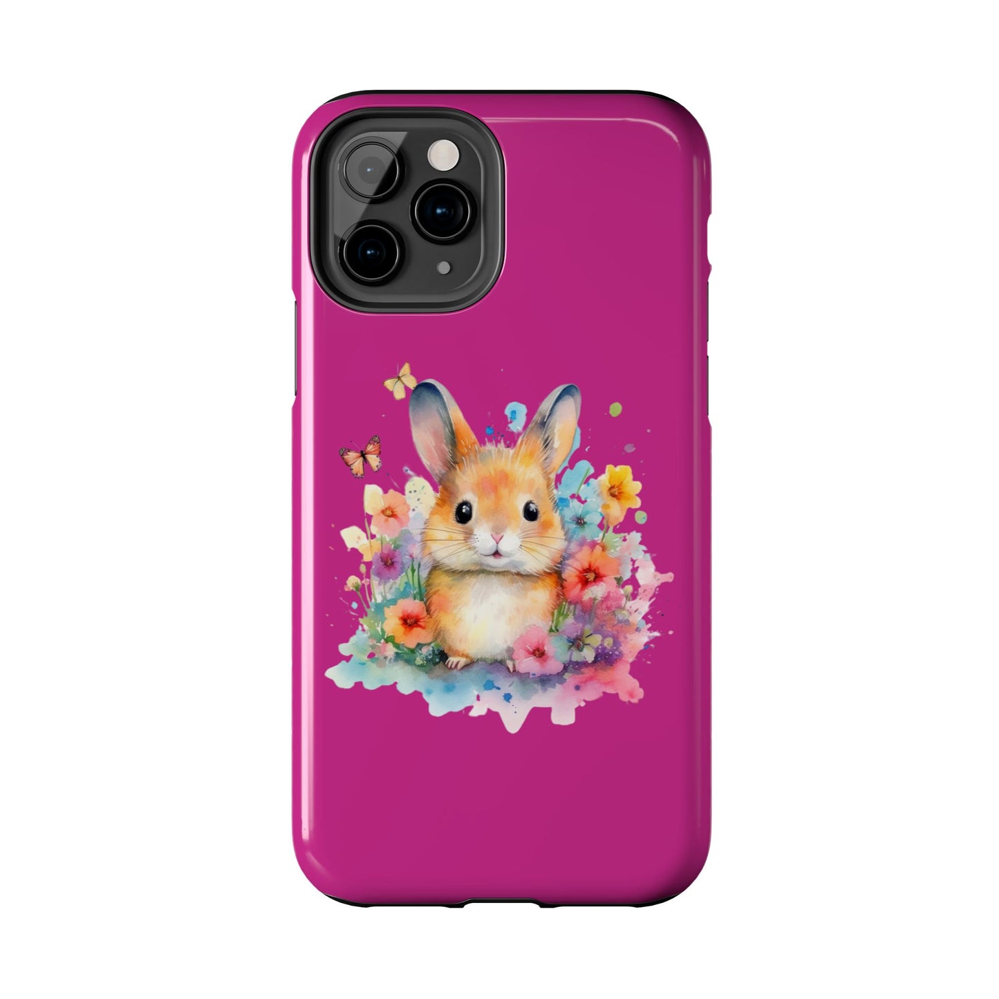 Pink Tough Phone Cases Rabbit Design