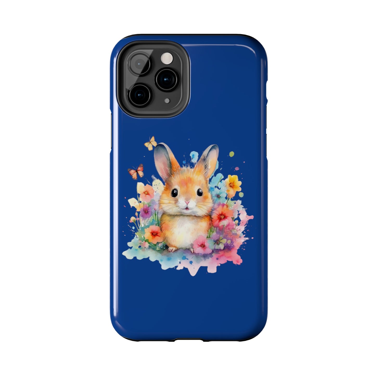 Dark Blue Tough Phone Cases Rabbit Design