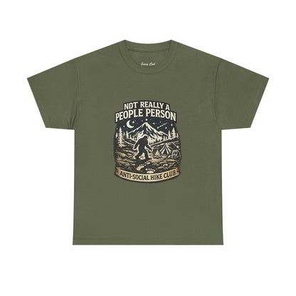 Men’s Funny Hiking T Shirt – Not Really a People Person Anti Social Hike Club Tee