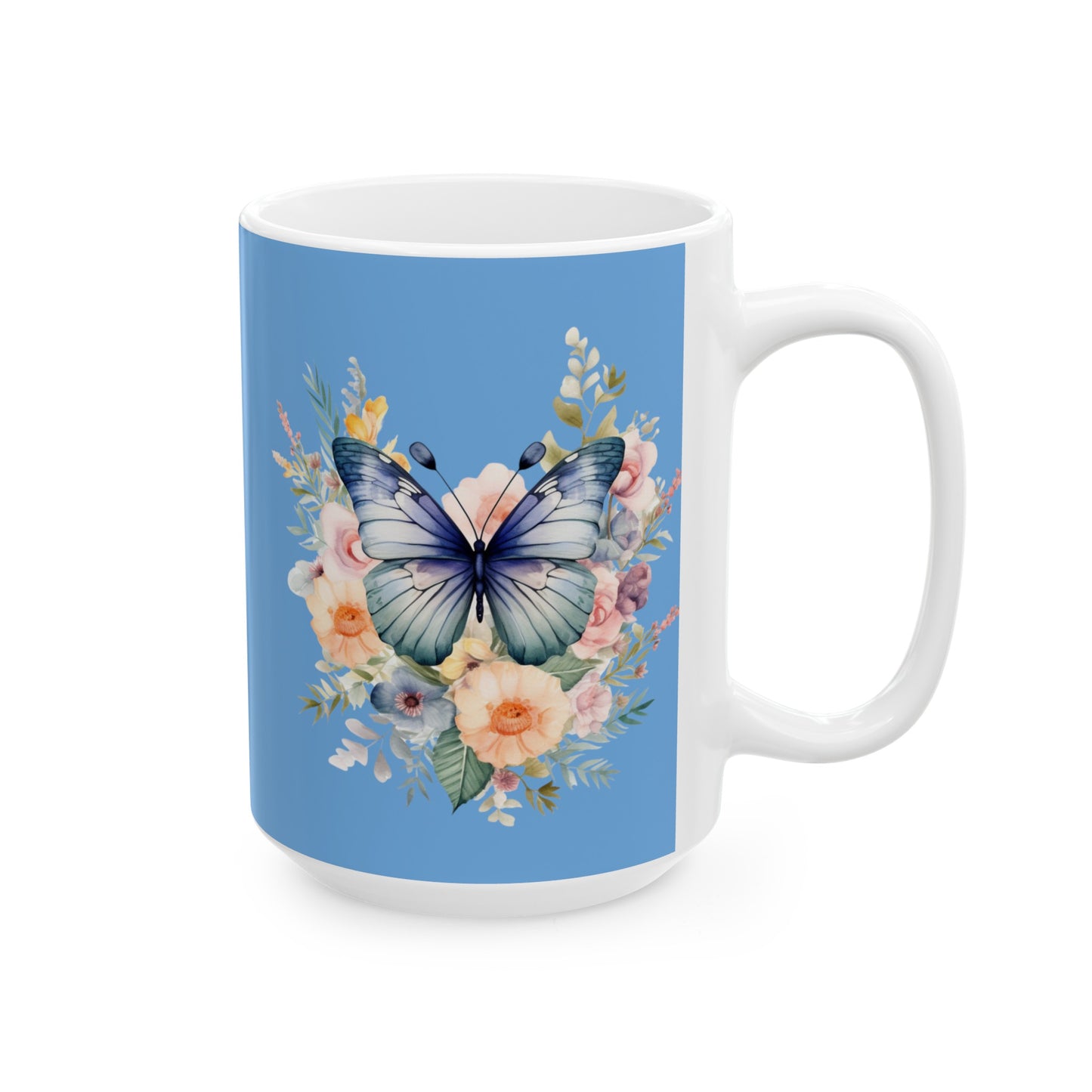 Ceramic Mug Butterfly, (11oz, 15oz)