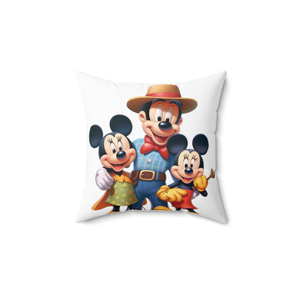 Spun Polyester Square Pillow for Kids