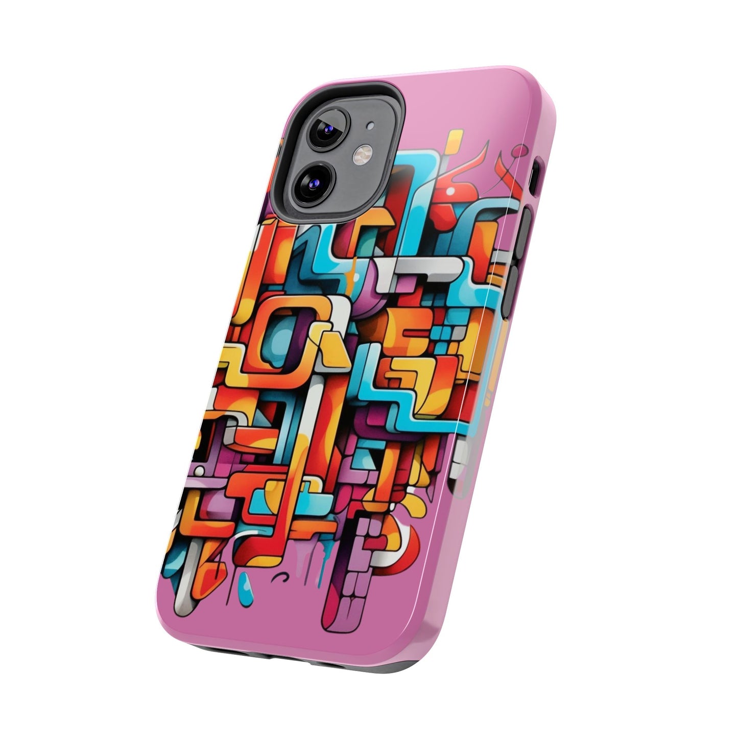 Pink Tough Phone Cases - Graffiti Design