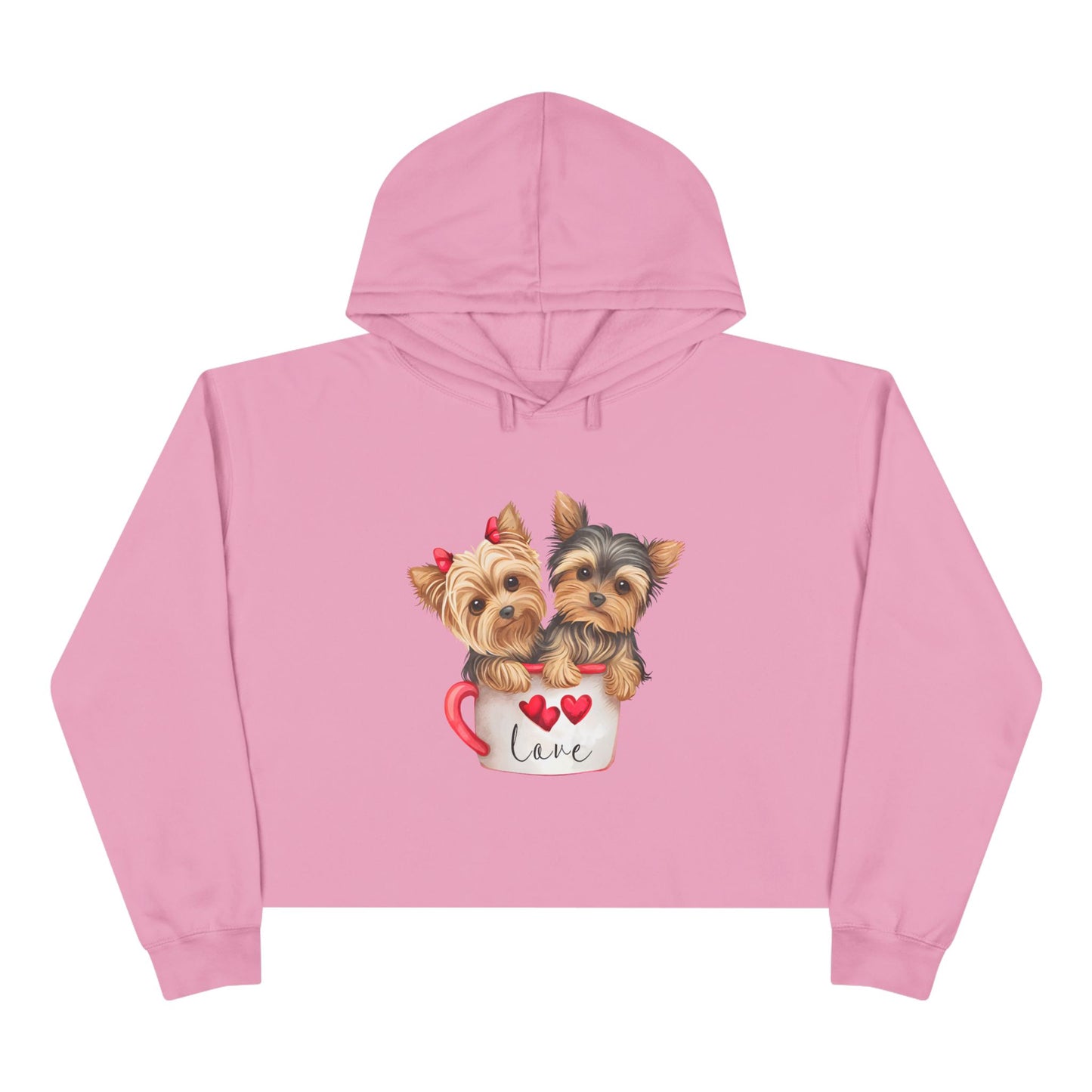 Cute Dog Crop Hoodie Sweatshirt