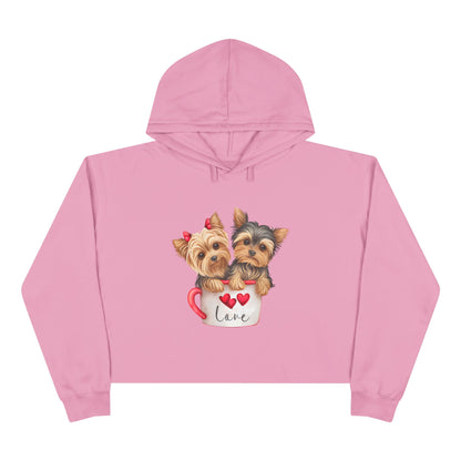 Cute Dog Crop Hoodie Sweatshirt