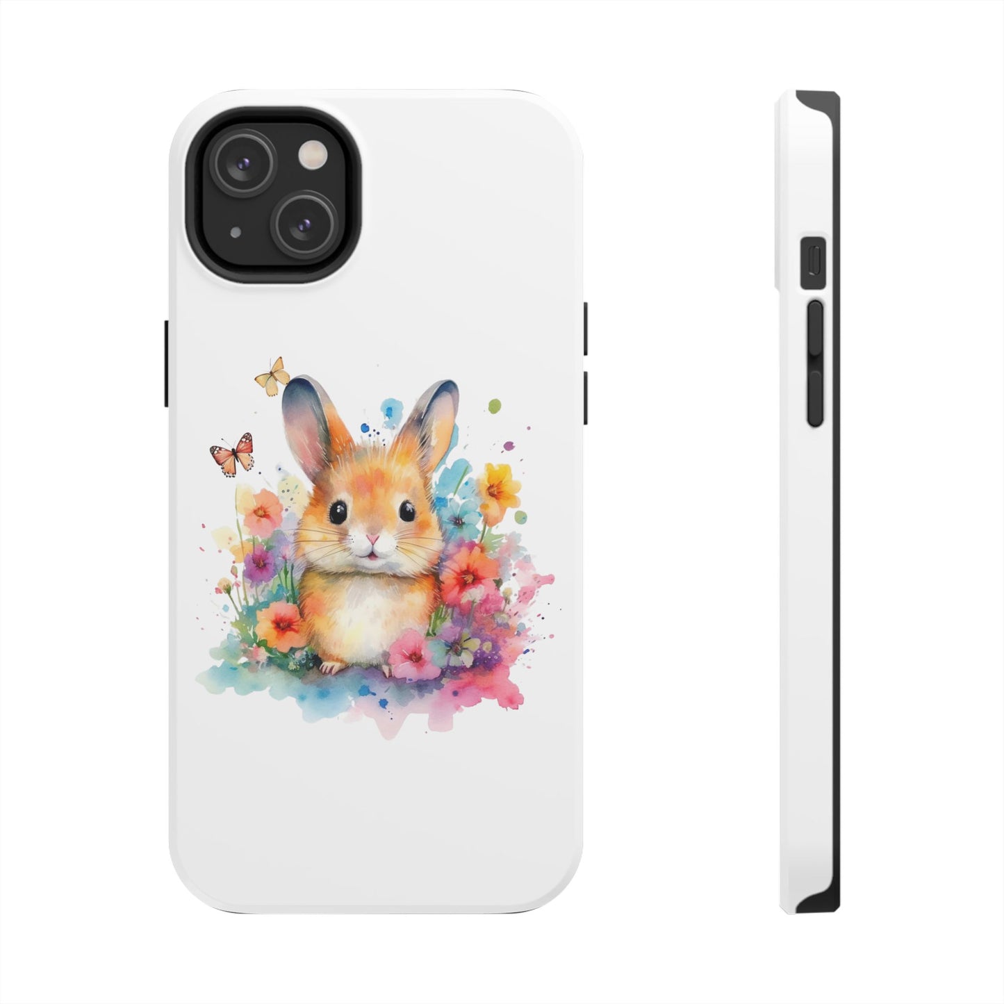 White Tough Phone Cases Rabbit Design