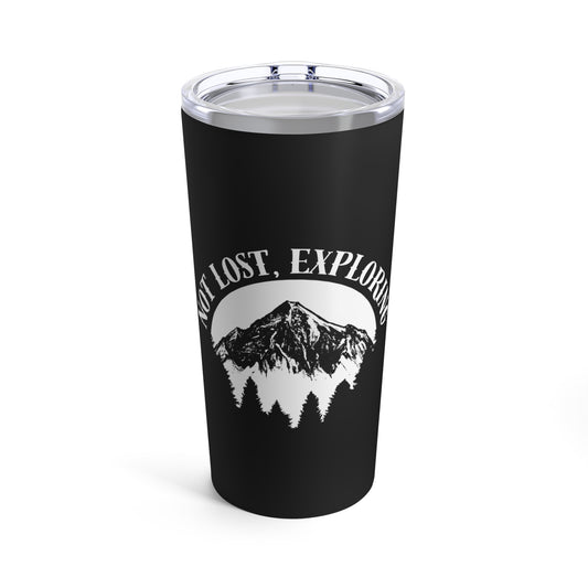 Black Camping Tumbler 20oz