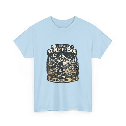 Men’s Funny Hiking T Shirt – Not Really a People Person Anti Social Hike Club Tee