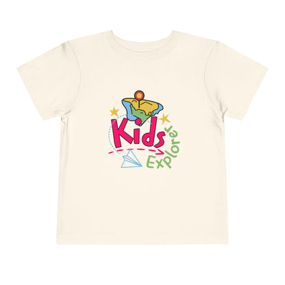 Kids Explore Toddler Tee — Colorful Adventure Graphic T-Shirt for Curious Little Explorers