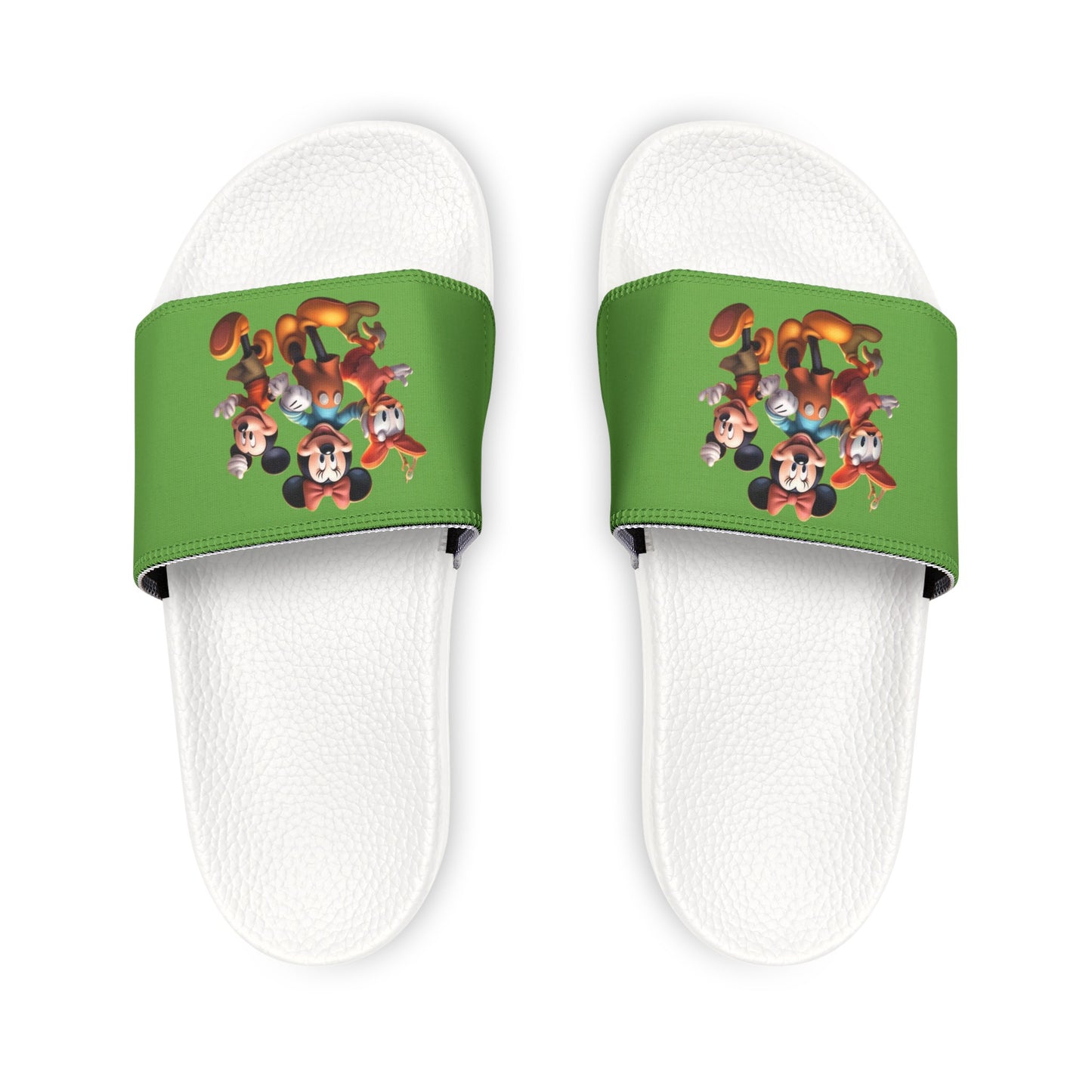 Women's PU Slide Sandals with Disney Characters