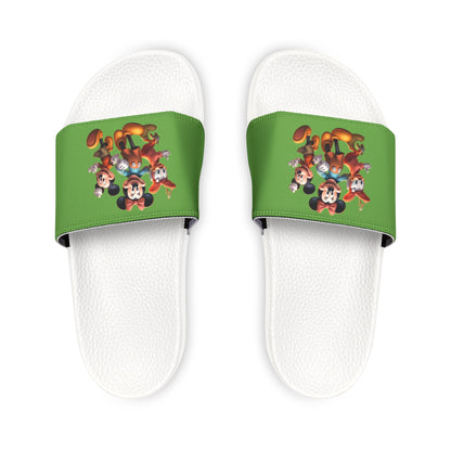 Women's PU Slide Sandals with Disney Characters