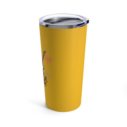 Yellow Camping Tumbler 20oz