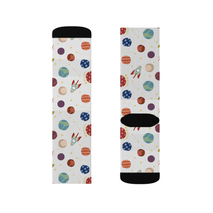 Planet pattern Socks - Sublimation