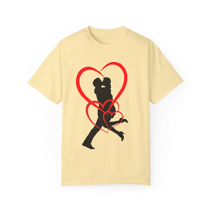 Dance Couple Heart Print UNISEX T-shirt - Gift for Her