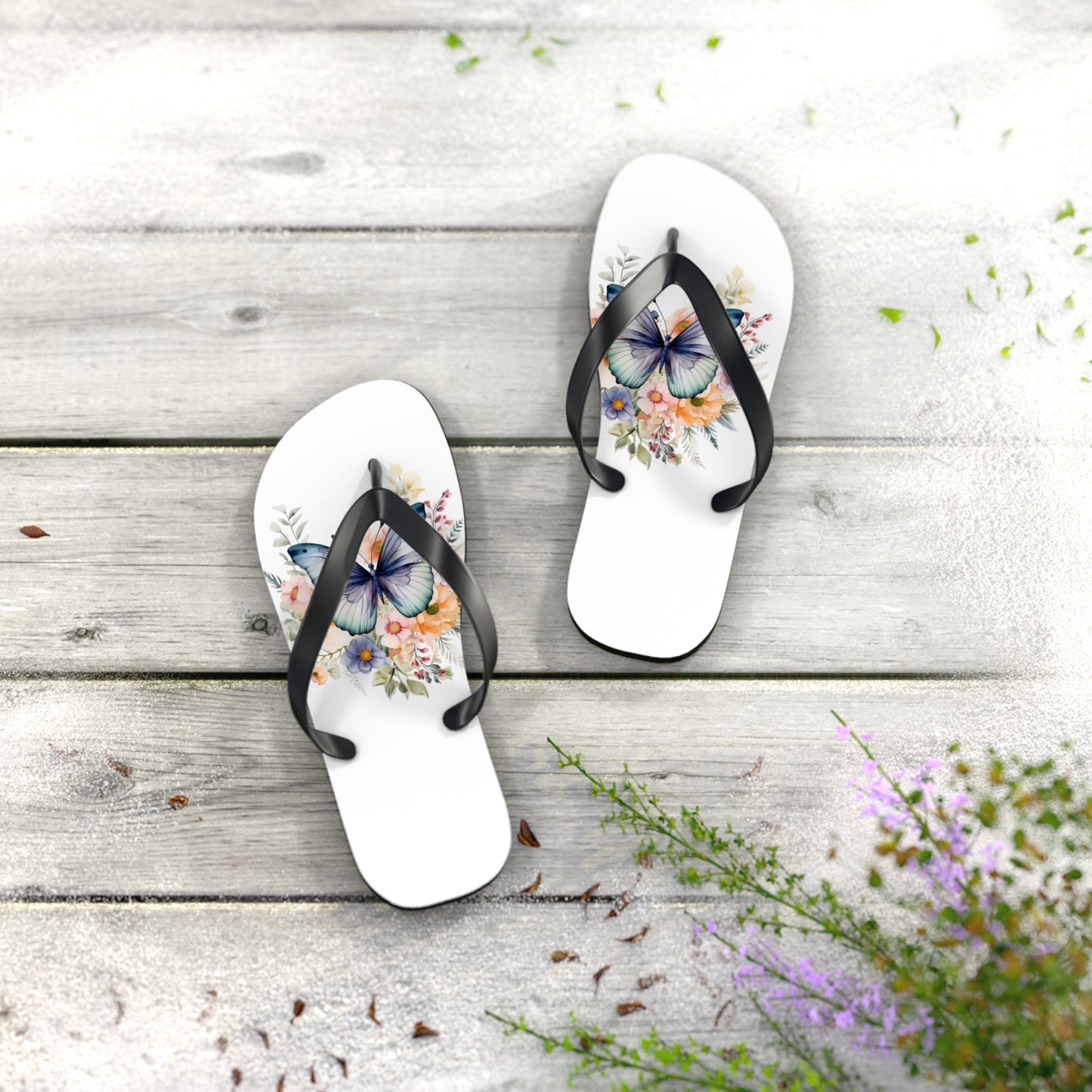 Flip Flops with Butterfly Design