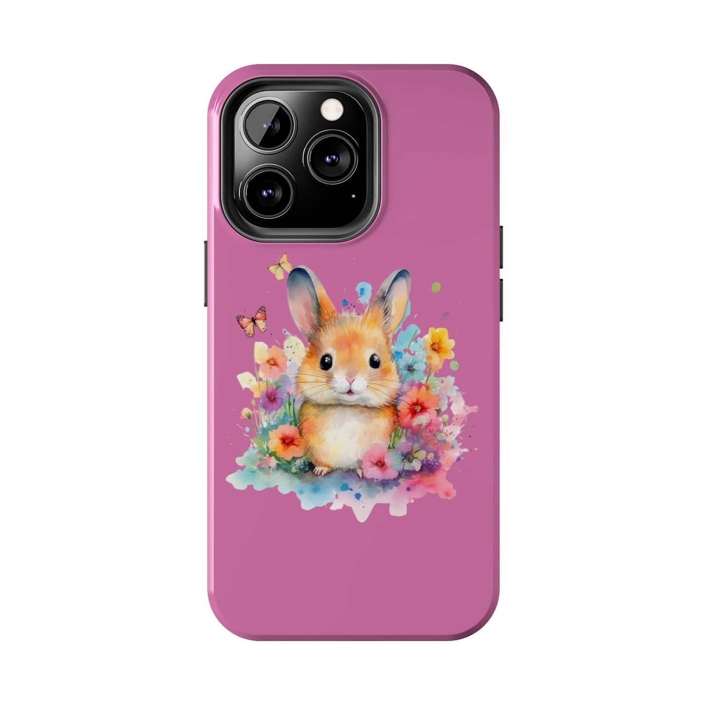 Like Pink Tough Phone Cases Rabbit Design