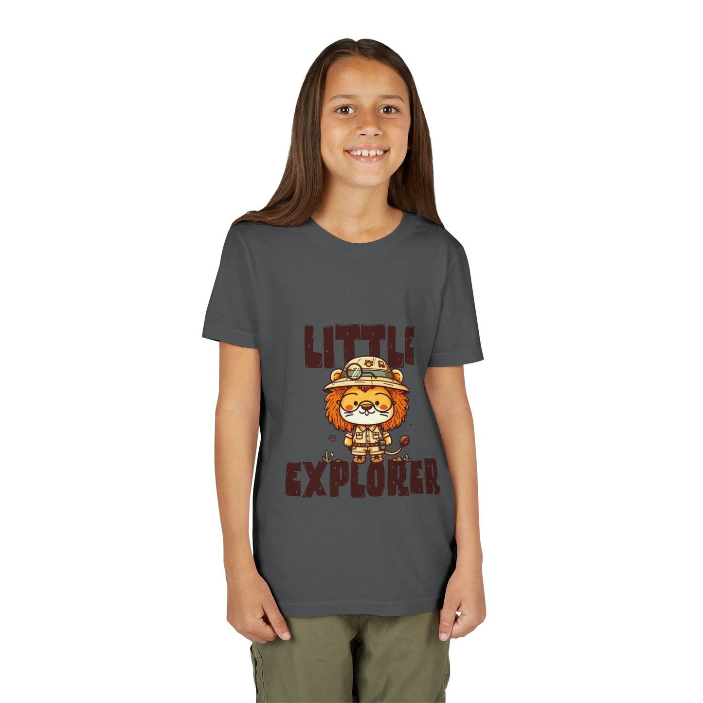 Little Explorer Kids T-Shirt – Cute Lion Safari Adventure Tee for Toddlers & Children