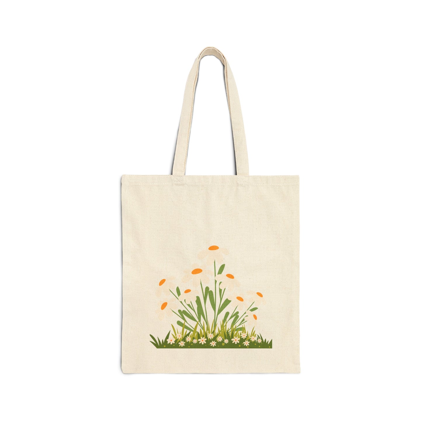 Cotton Canvas Tote Bag Daisy