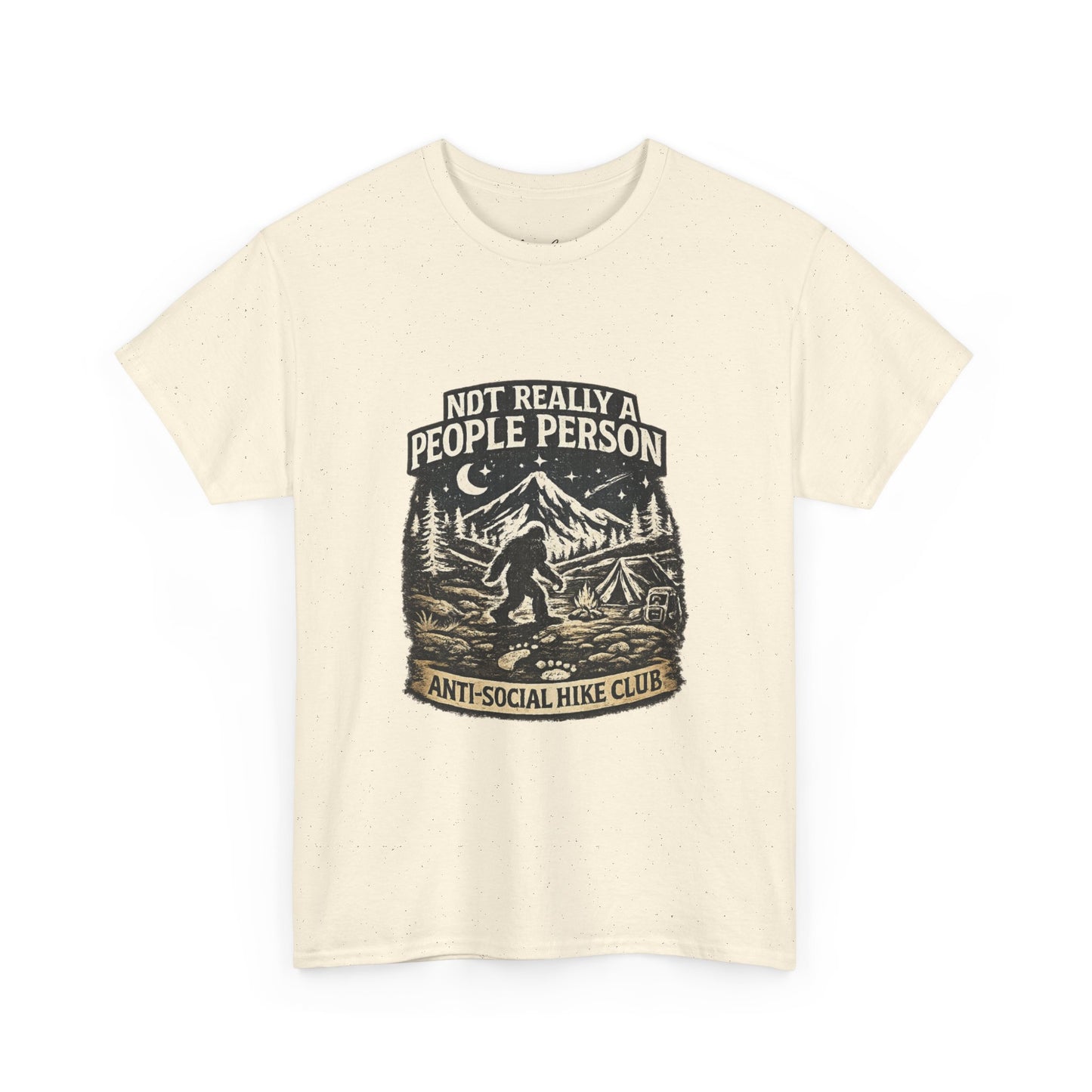 Men’s Funny Hiking T Shirt – Not Really a People Person Anti Social Hike Club Tee