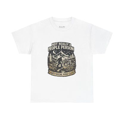 Men’s Funny Hiking T Shirt – Not Really a People Person Anti Social Hike Club Tee