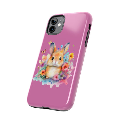 Like Pink Tough Phone Cases Rabbit Design