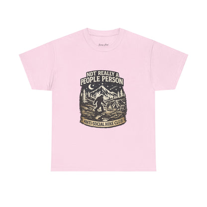 Men’s Funny Hiking T Shirt – Not Really a People Person Anti Social Hike Club Tee
