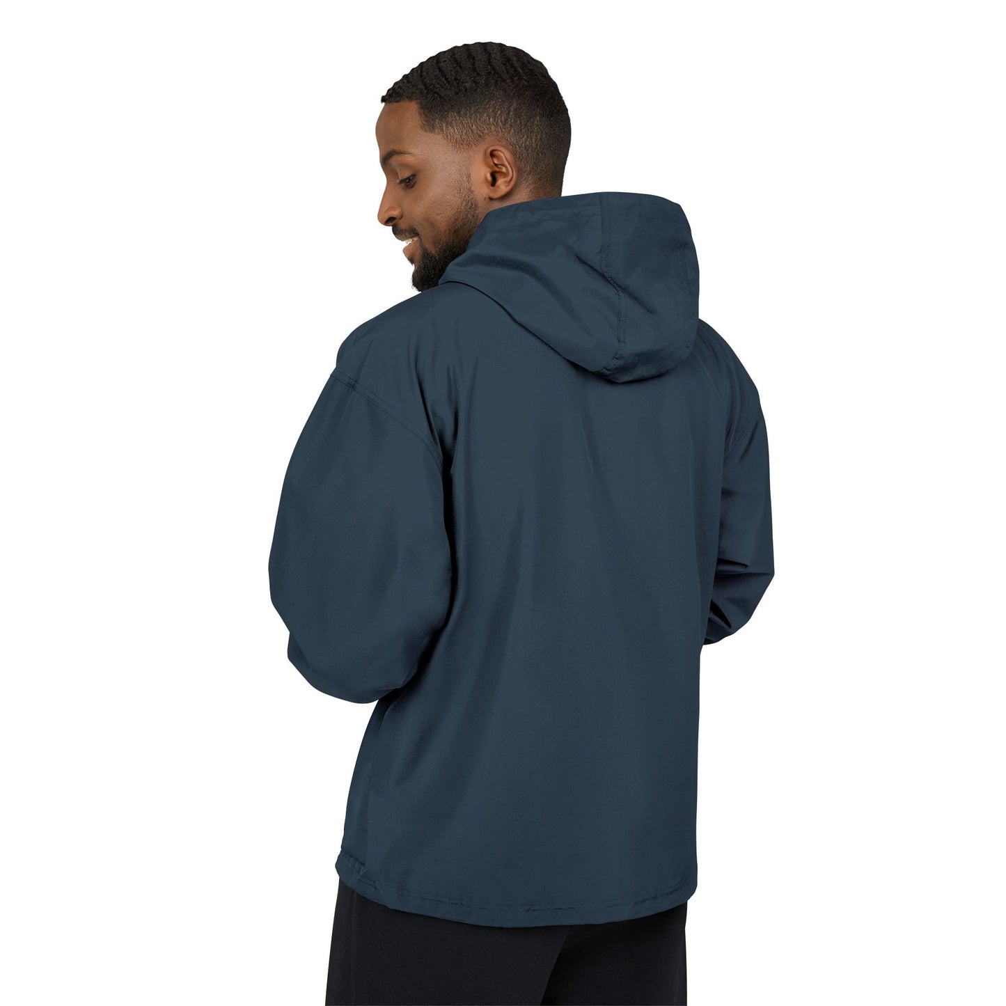 Champion Packable Anorak Jacket – Water-Resistant Lightweight Windbreaker with JC Digital Print (Unisex)