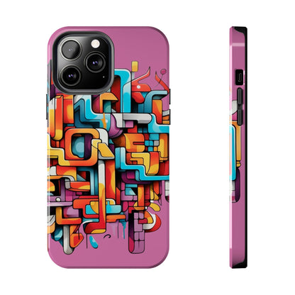 Pink Tough Phone Cases - Graffiti Design