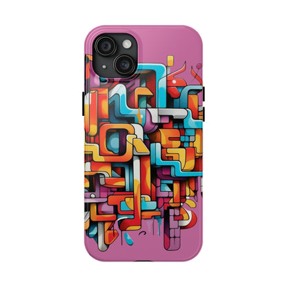 Pink Tough Phone Cases - Graffiti Design