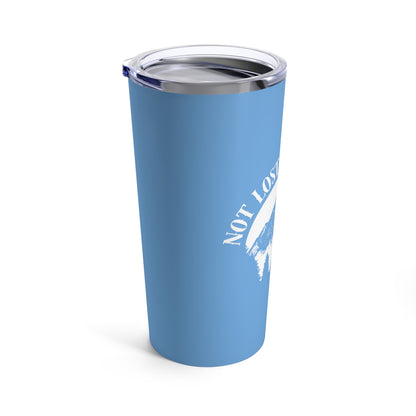 Blue Camping Tumbler 20oz