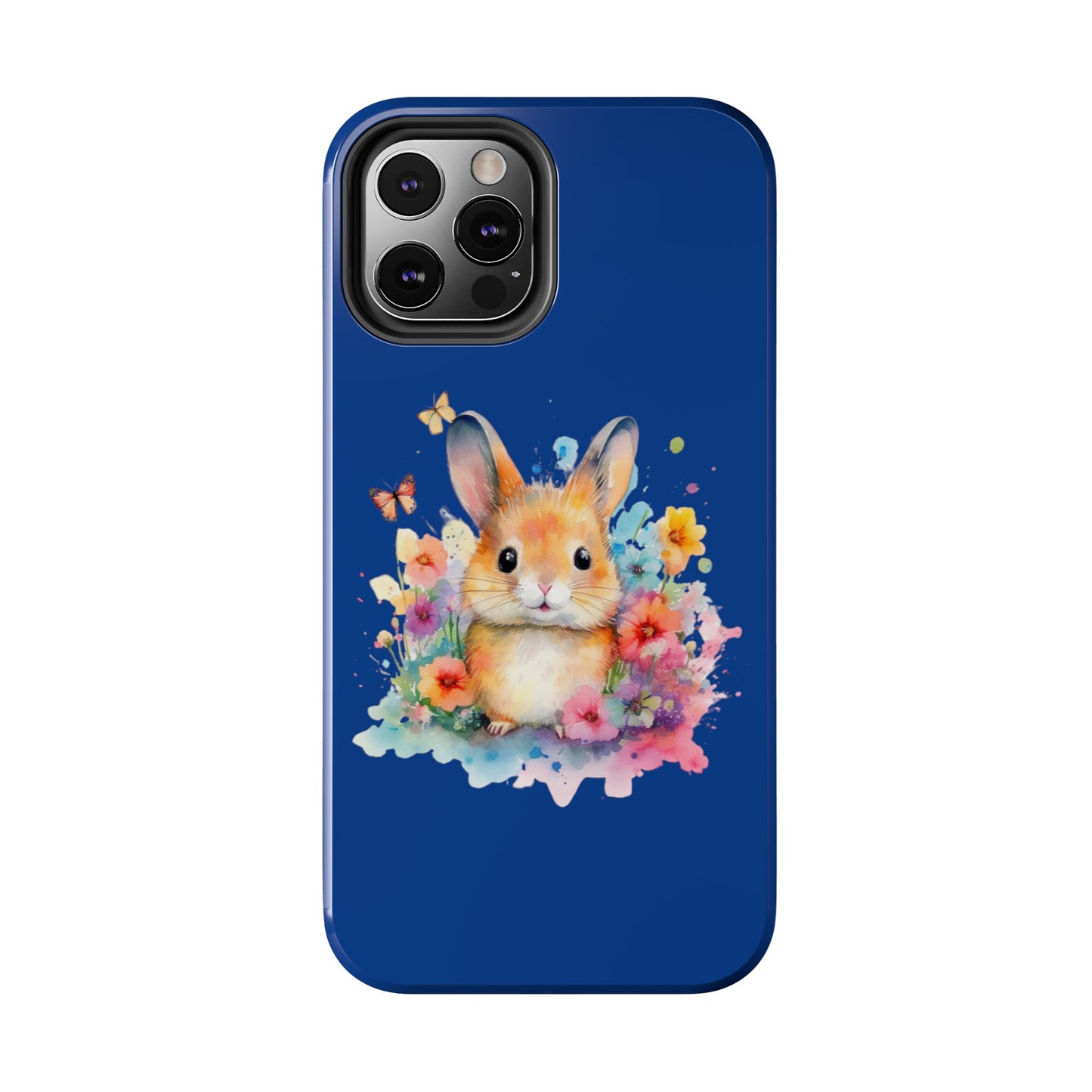 Dark Blue Tough Phone Cases Rabbit Design