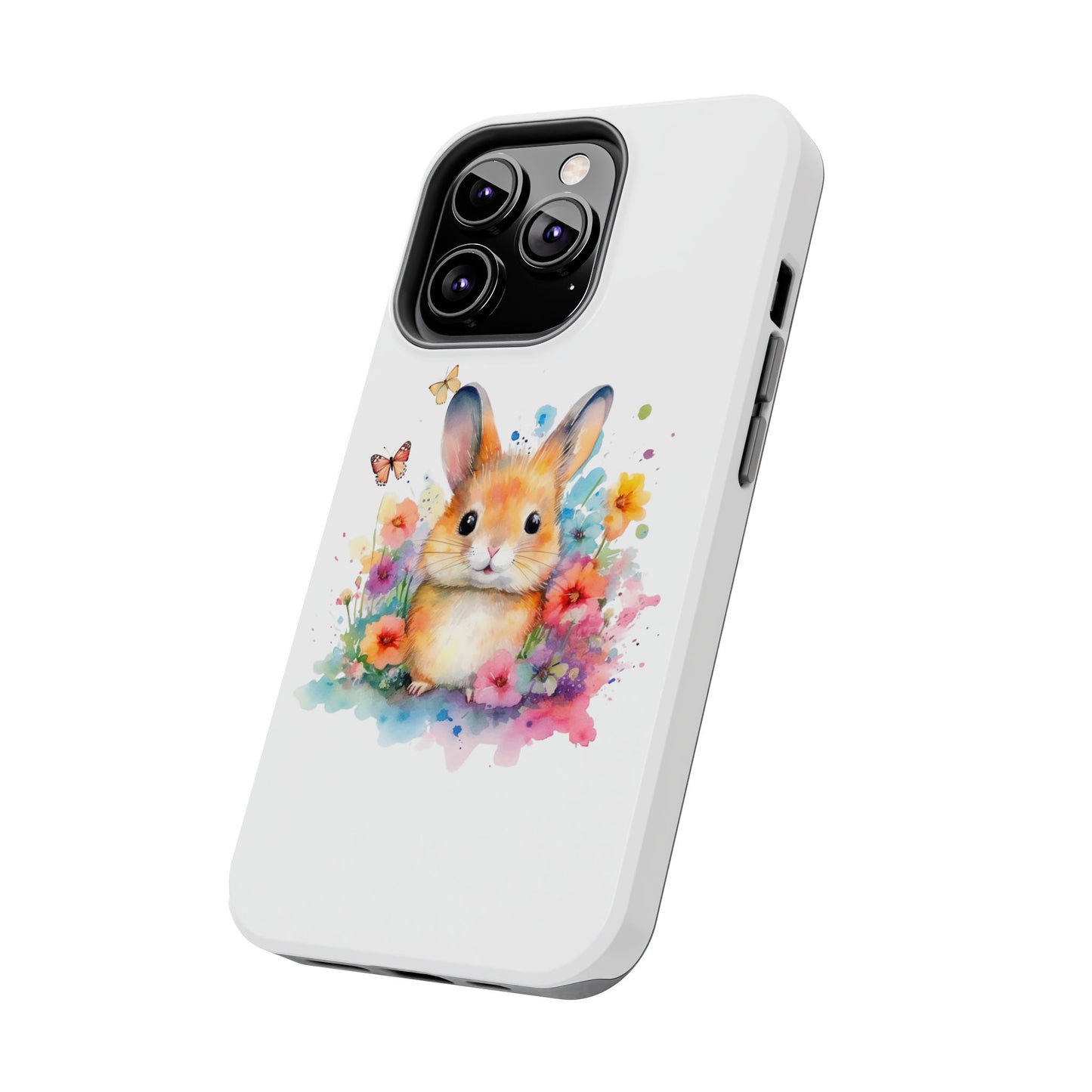 White Tough Phone Cases Rabbit Design