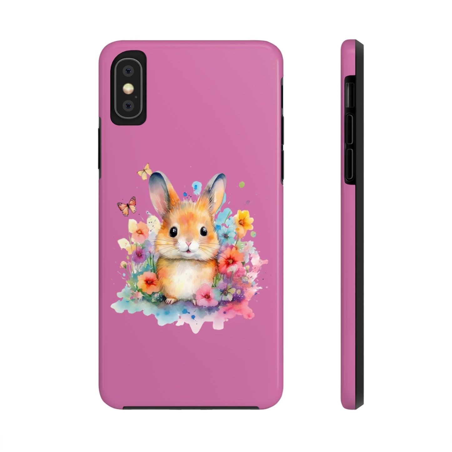 Like Pink Tough Phone Cases Rabbit Design