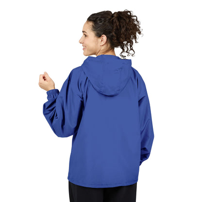Champion Packable Anorak Jacket – Water-Resistant Lightweight Windbreaker with JC Digital Print (Unisex)