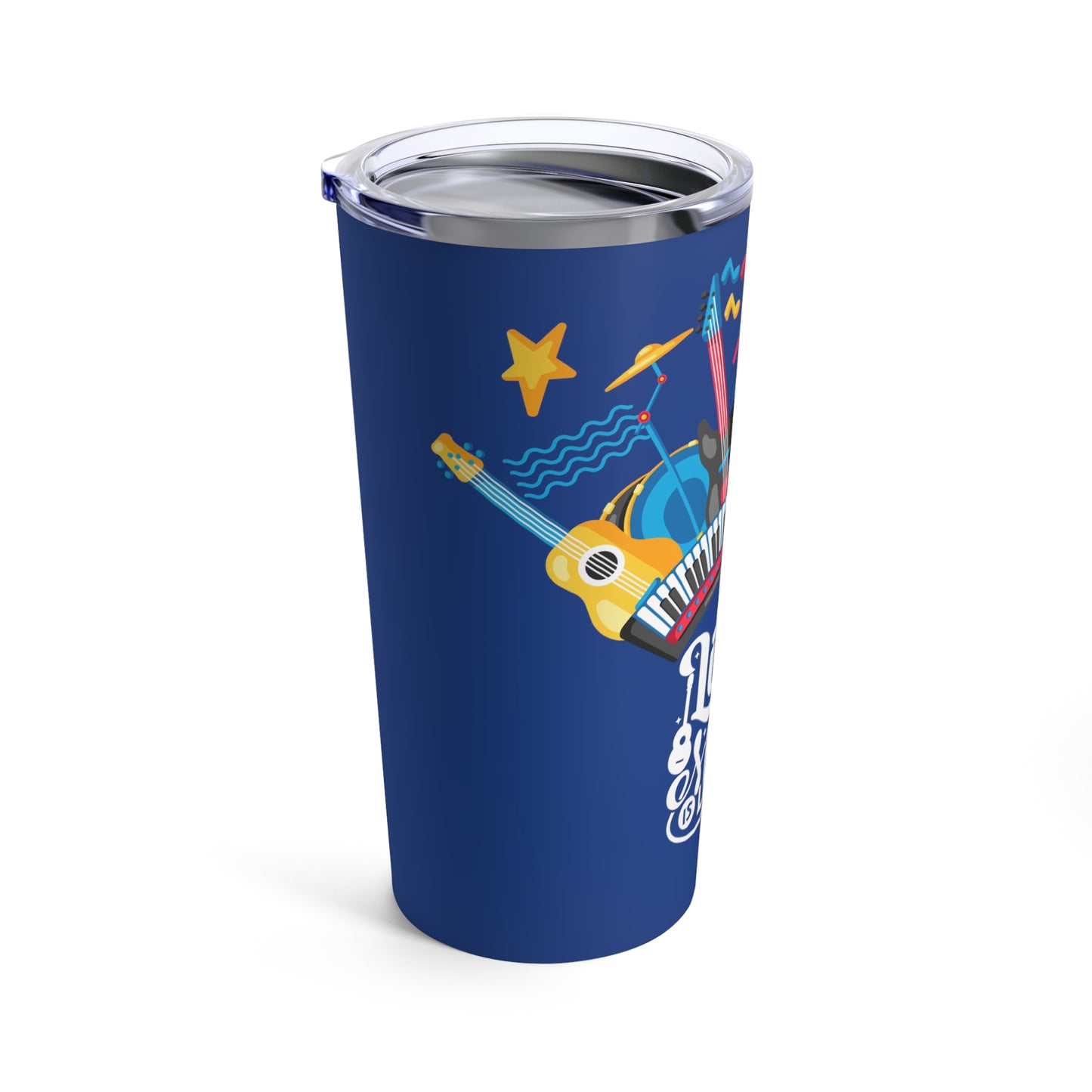 Dark Blue Tumbler for Music Lovers 20oz