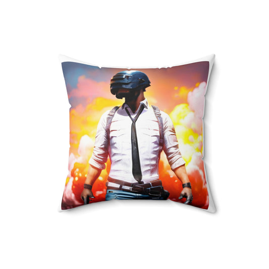 PubG Spun Polyester Square Pillow