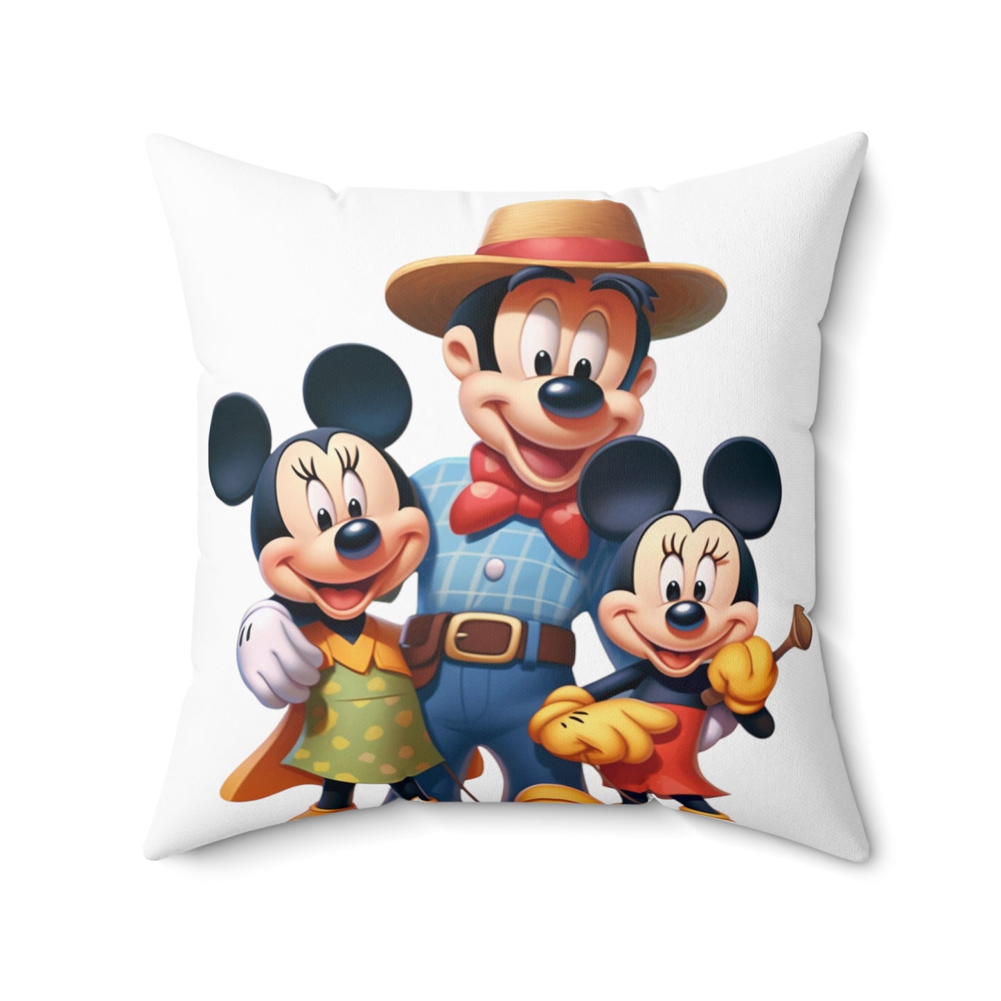 Spun Polyester Square Pillow for Kids